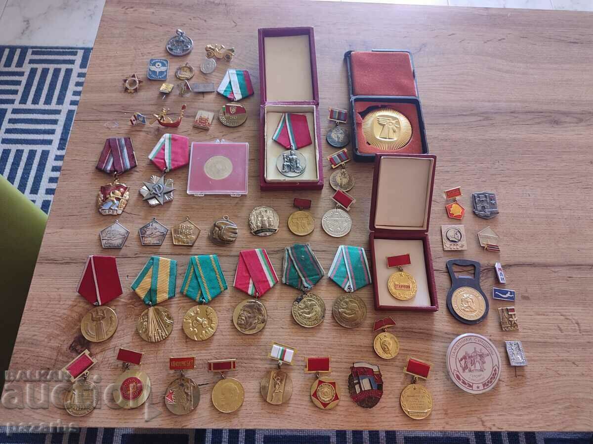Lots of medals and badges