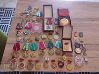Lots of medals and badges