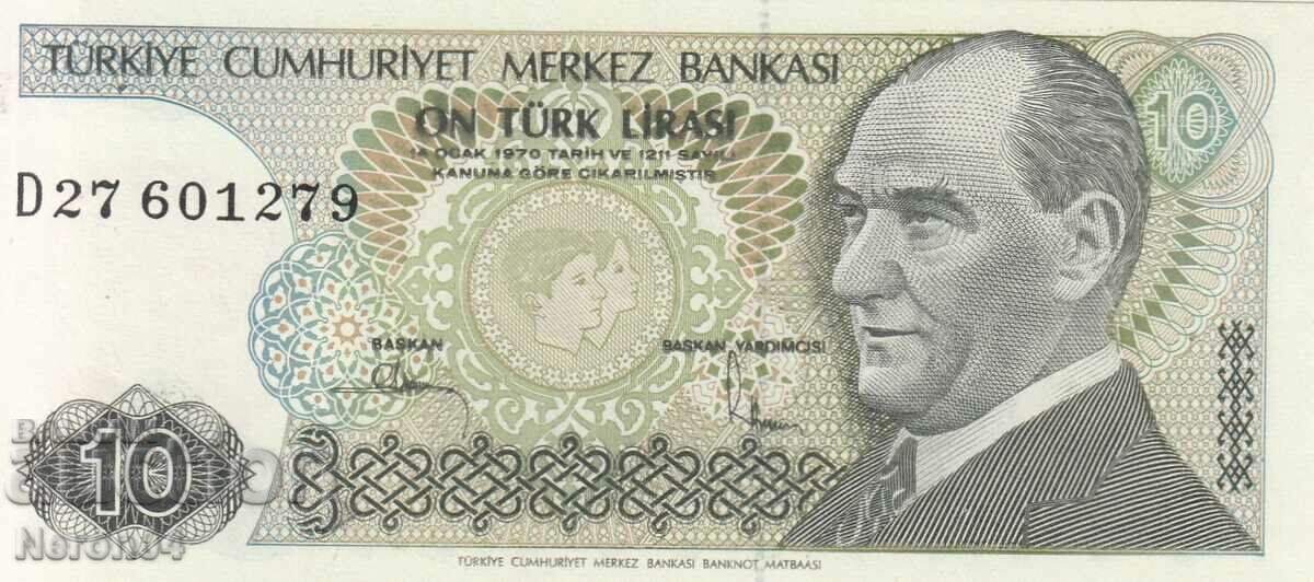10 лири 1979, Турция