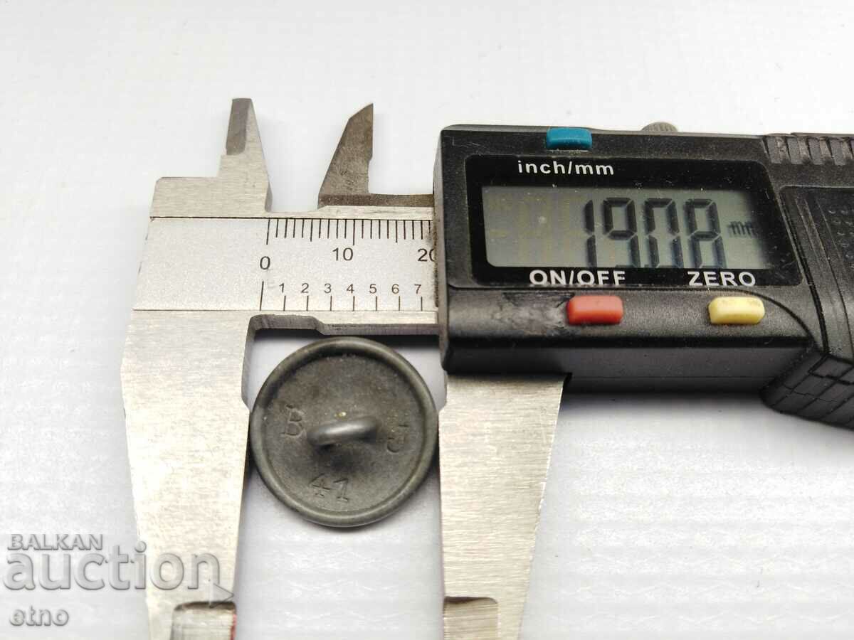 Auction BUTTON "BJ 41" VSV, 1941. FOR GERMAN UNIFORM, 19 mm. Auction BUTTON "BJ 41" VSV, 1941. FOR GERMAN UNIFORM, 19 mm.