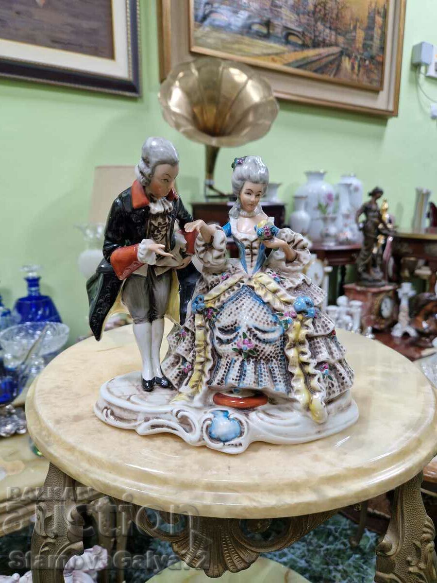 Old Rare Antique Porcelain Figure
