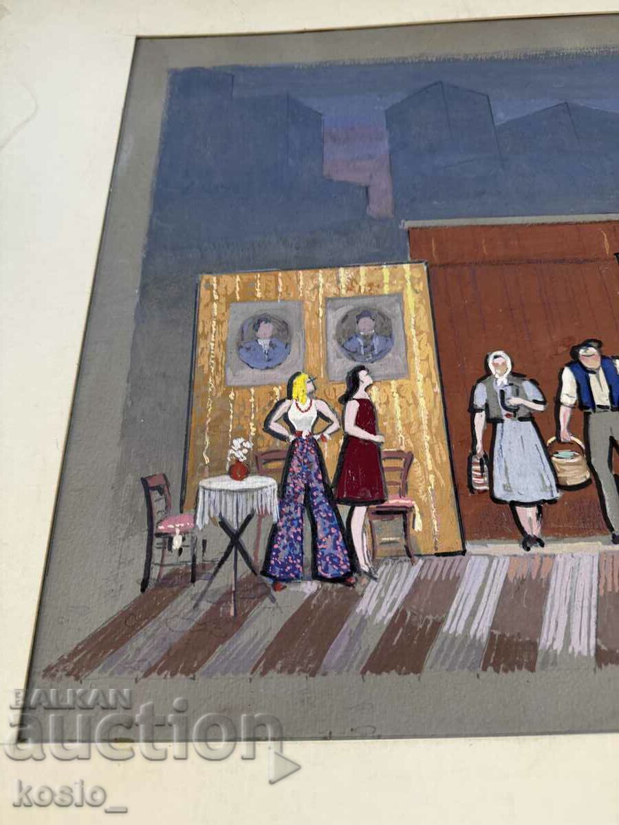 Auction  Asen Popov picture scenography