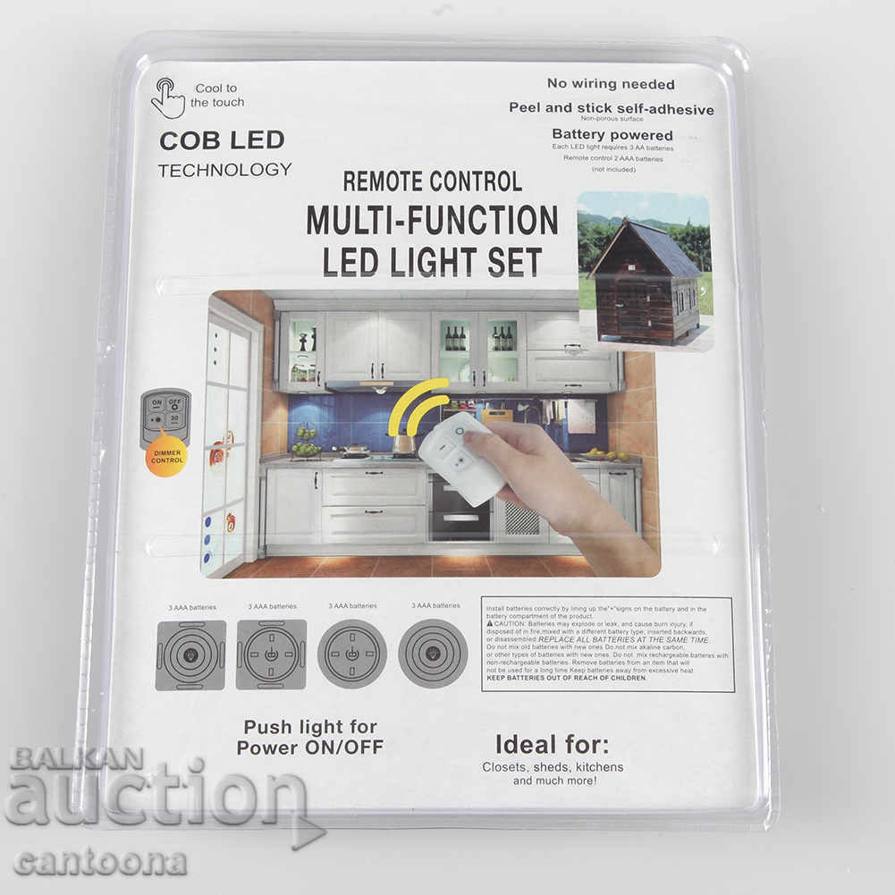 3 buc. Lămpi LED cu telecomandă și temporizator și dimmer cu preț € 10.73 | 20.99 BGN