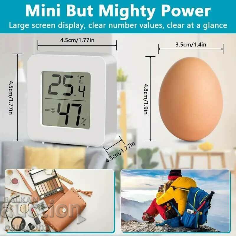 Auction  LCD digital thermometer and hygrometer, for car and home