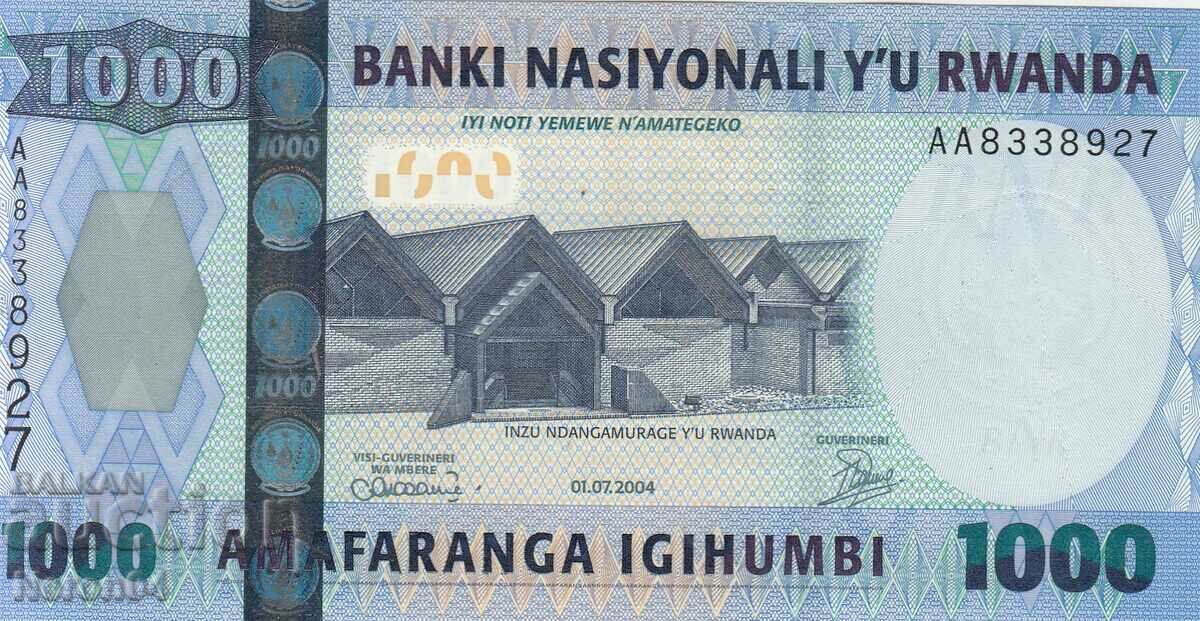 1000 francs 2004, Rwanda