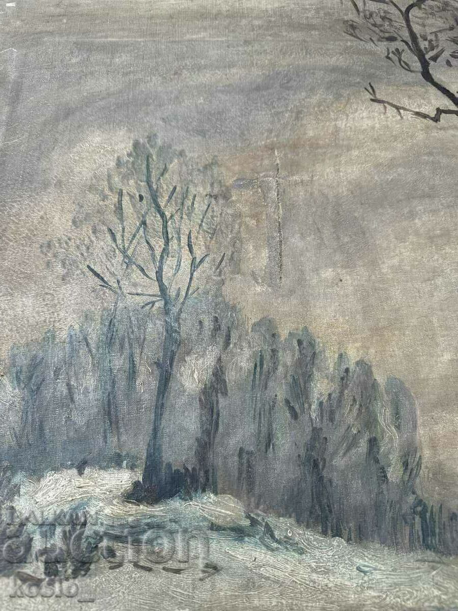 Παράδοση Παλιά μεγάλη ελαιογραφία - υπογεγραμμένη