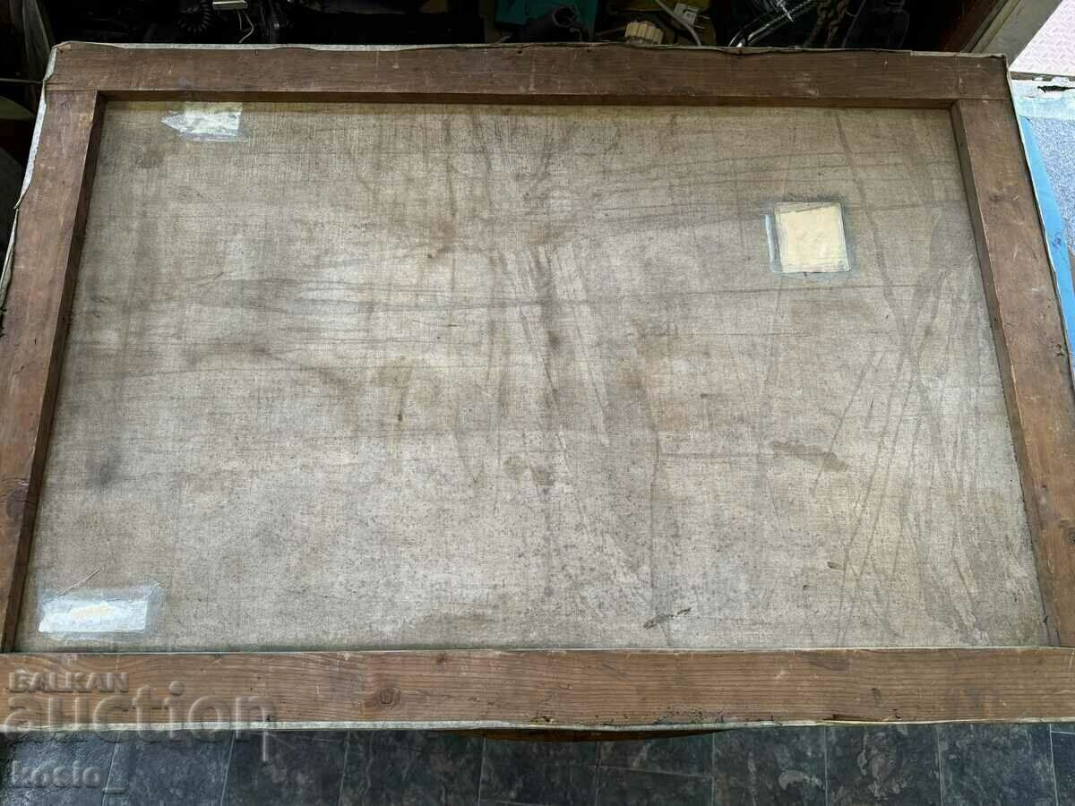 Large old oil painting - signed - 6
