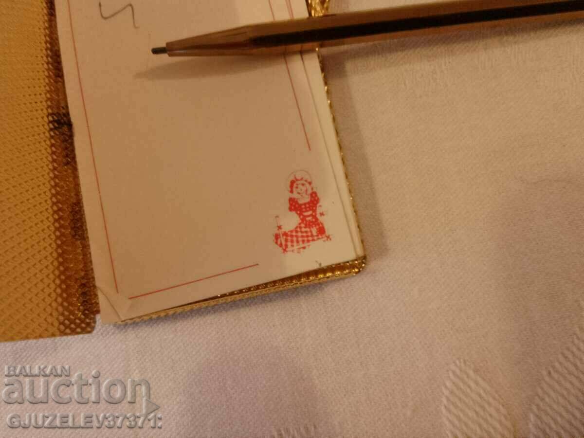 Delivery of Vintage Embroidered Pencil Pocket Notebook Hardly Used Delivery of Vintage Embroidered Pencil Pocket Notebook Hardly Used