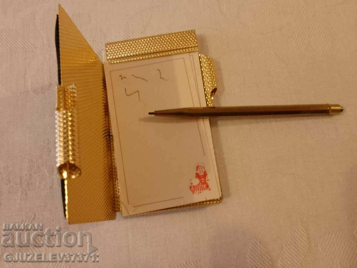 Vintage Embroidered Pencil Pocket Notebook Hardly Used - 5 Vintage Embroidered Pencil Pocket Notebook Hardly Used - 5
