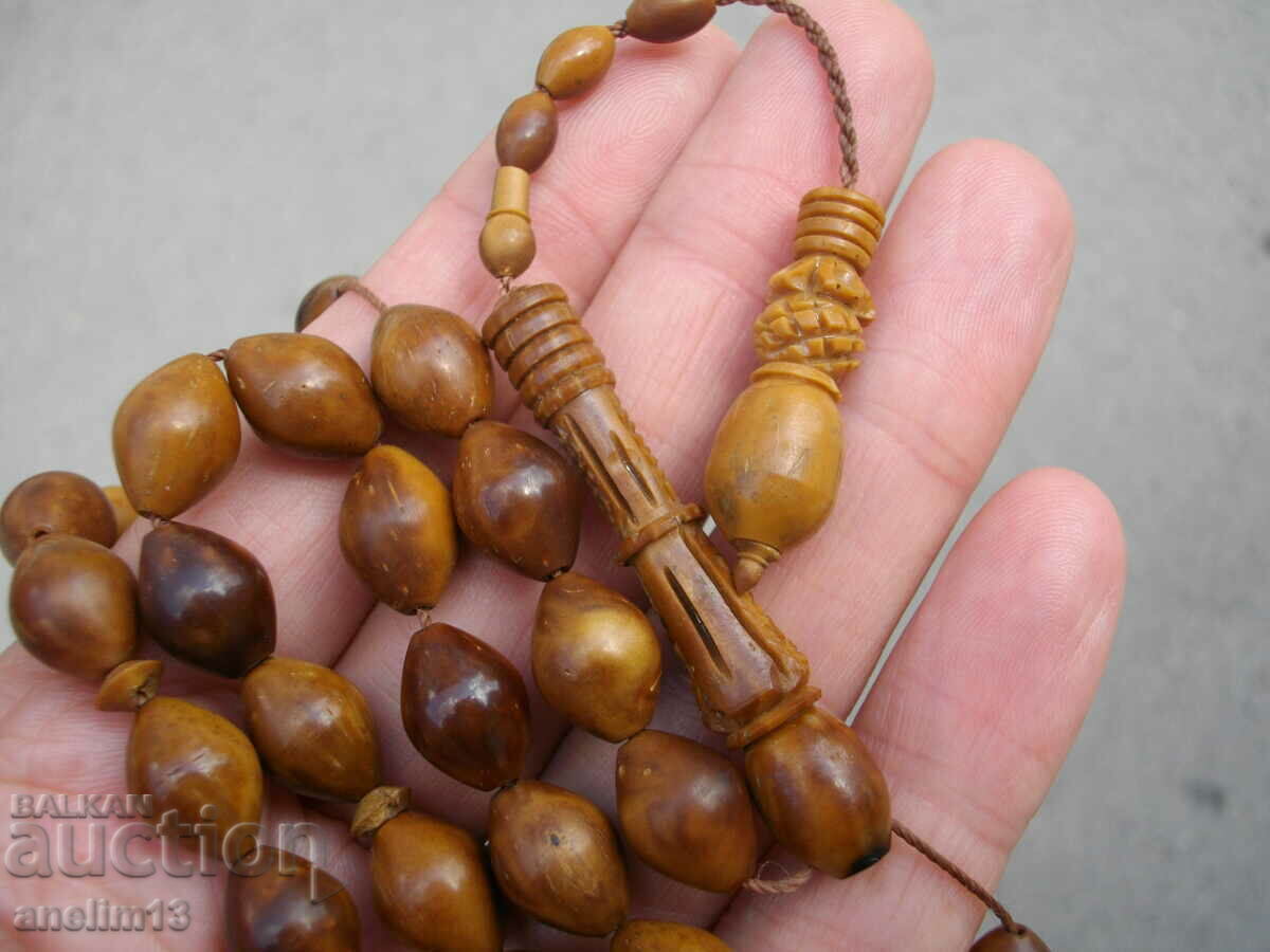 AN OLD ROSARY OF BONE OR SOME WOOD with price 145.00 BGN | € 74.14