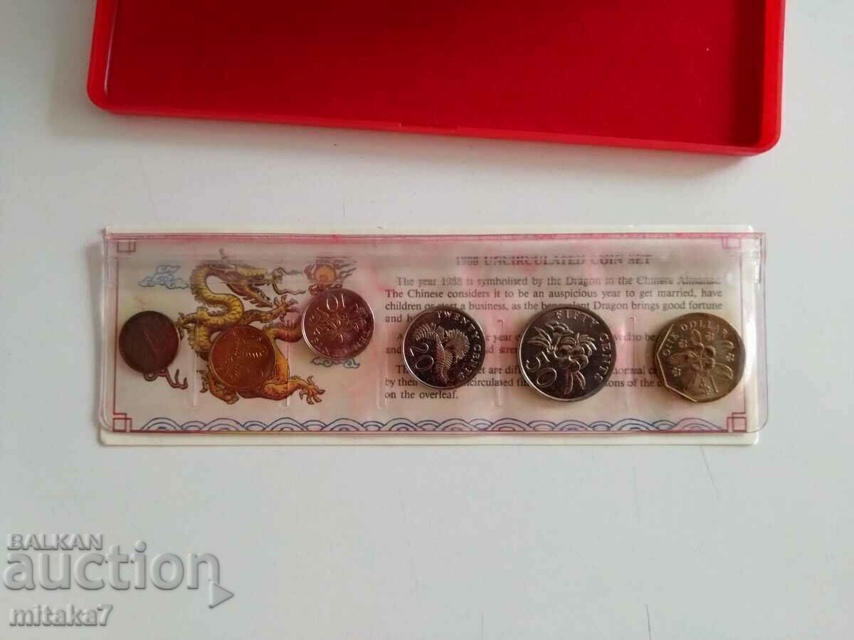 Auction Coin set 1988, Singapore Auction Coin set 1988, Singapore
