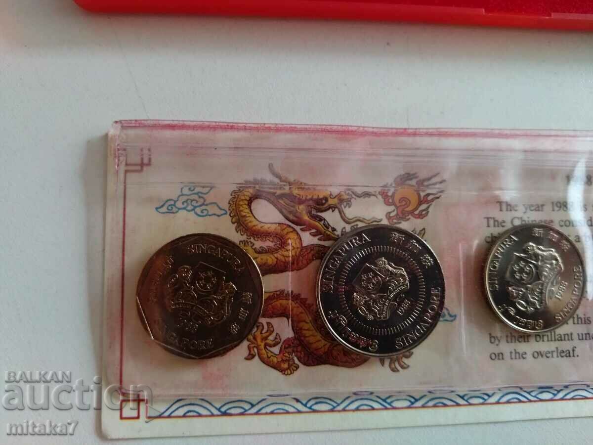 Coin set 1988, Singapore - 5 Coin set 1988, Singapore - 5