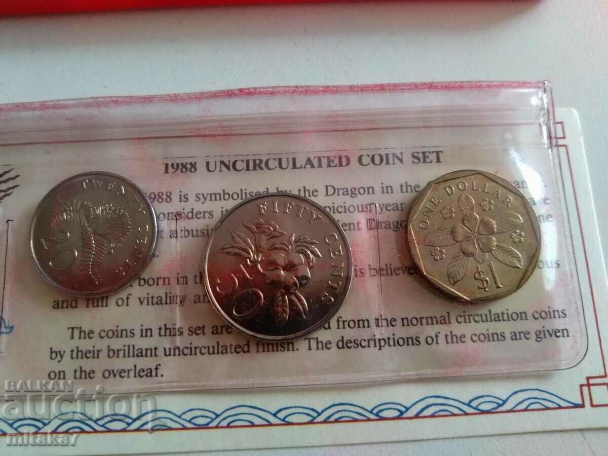 Coin set 1988, Singapore - 6 Coin set 1988, Singapore - 6