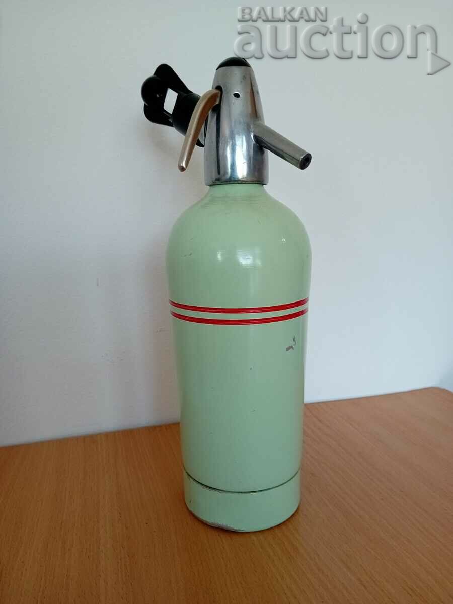 Delivery of retro vintage soda siphon Delivery of retro vintage soda siphon