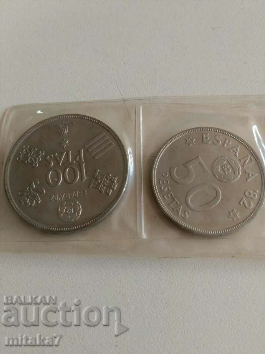 Auction Coin set 1982, Spain Auction Coin set 1982, Spain