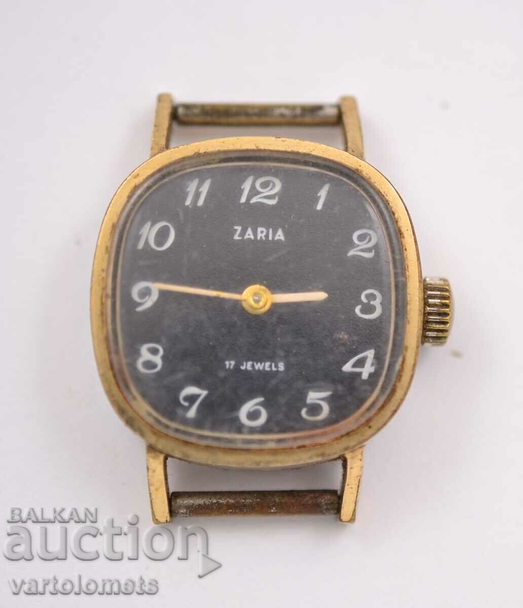 Women's watch ZARYA USSR with gold plating - works