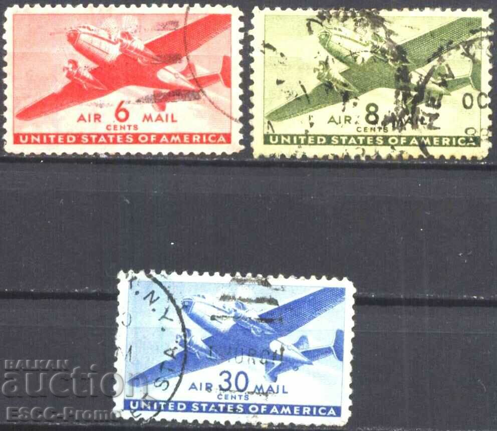 Клеймовани марки Авиация Самолети 1941 от САЩ