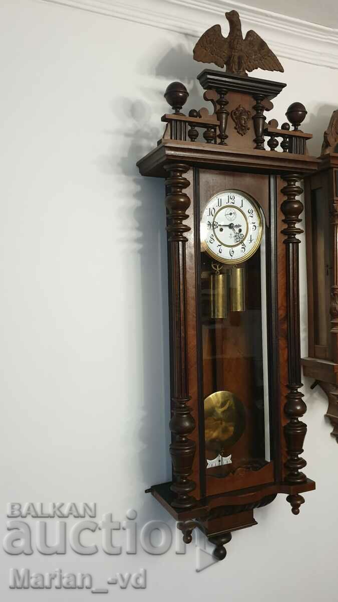 Стар стенен часовник регулатор  GUSTAV BECKER 19-ти век