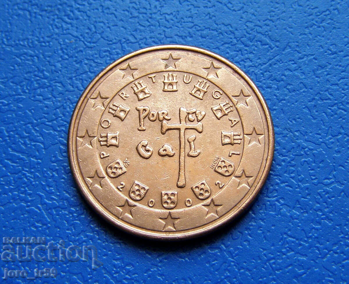 Португалия 5 евроцента Euro cent 2022