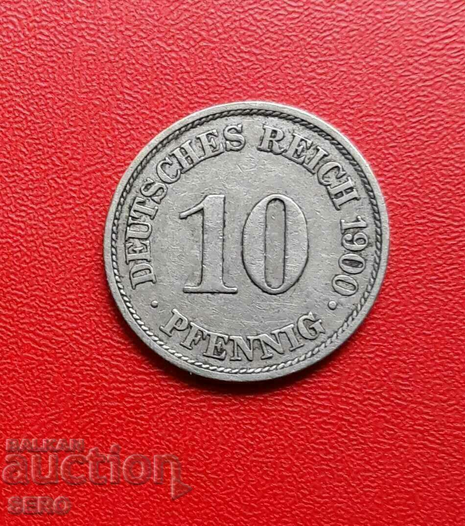 Germany-10 pfennig 1900 A-Berlin