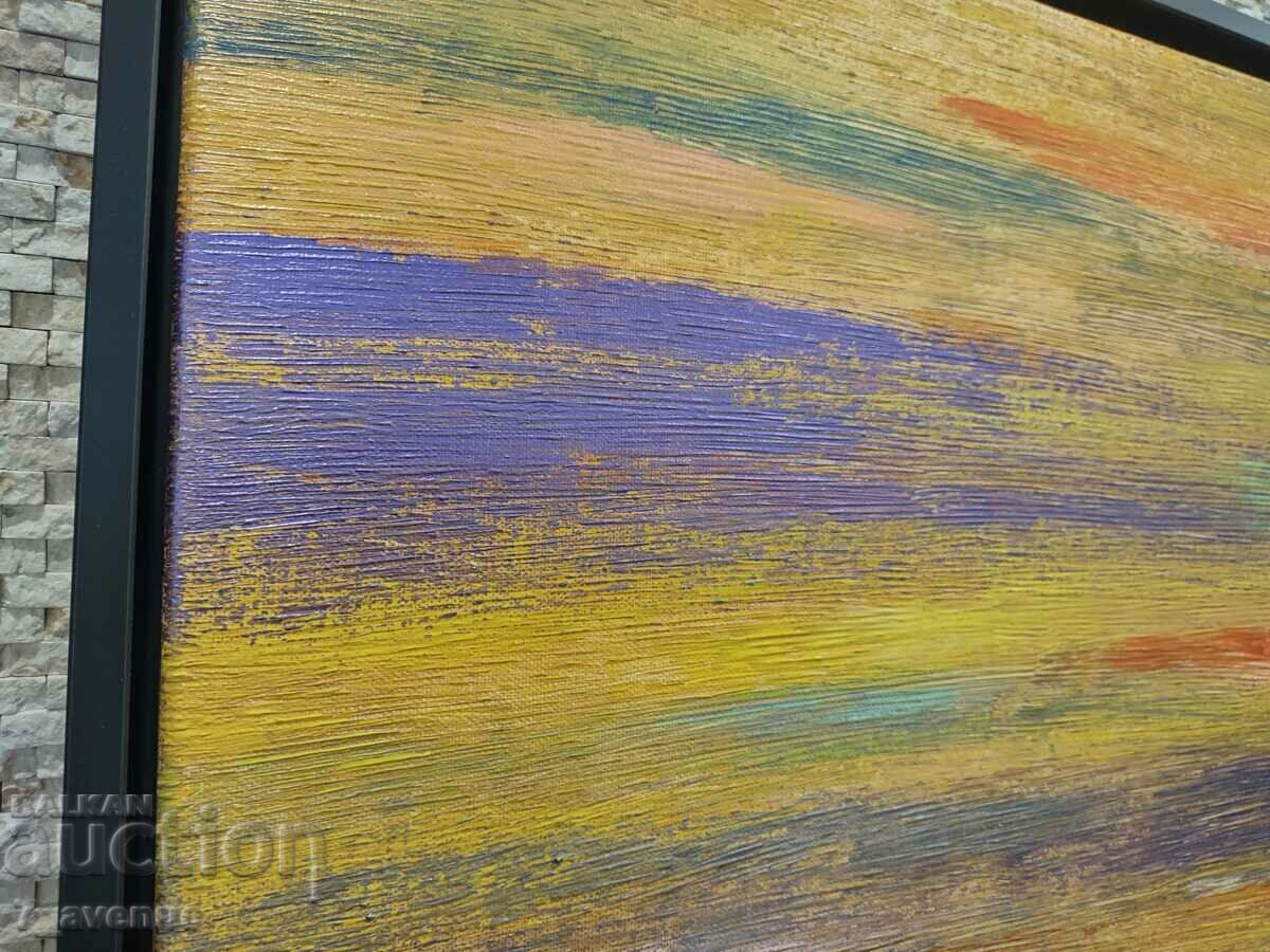 Author's painting - acrylic/canvas, 50/40cm, "Fisherman's sunset.." - 6 Author's painting - acrylic/canvas, 50/40cm, "Fisherman's sunset.." - 6