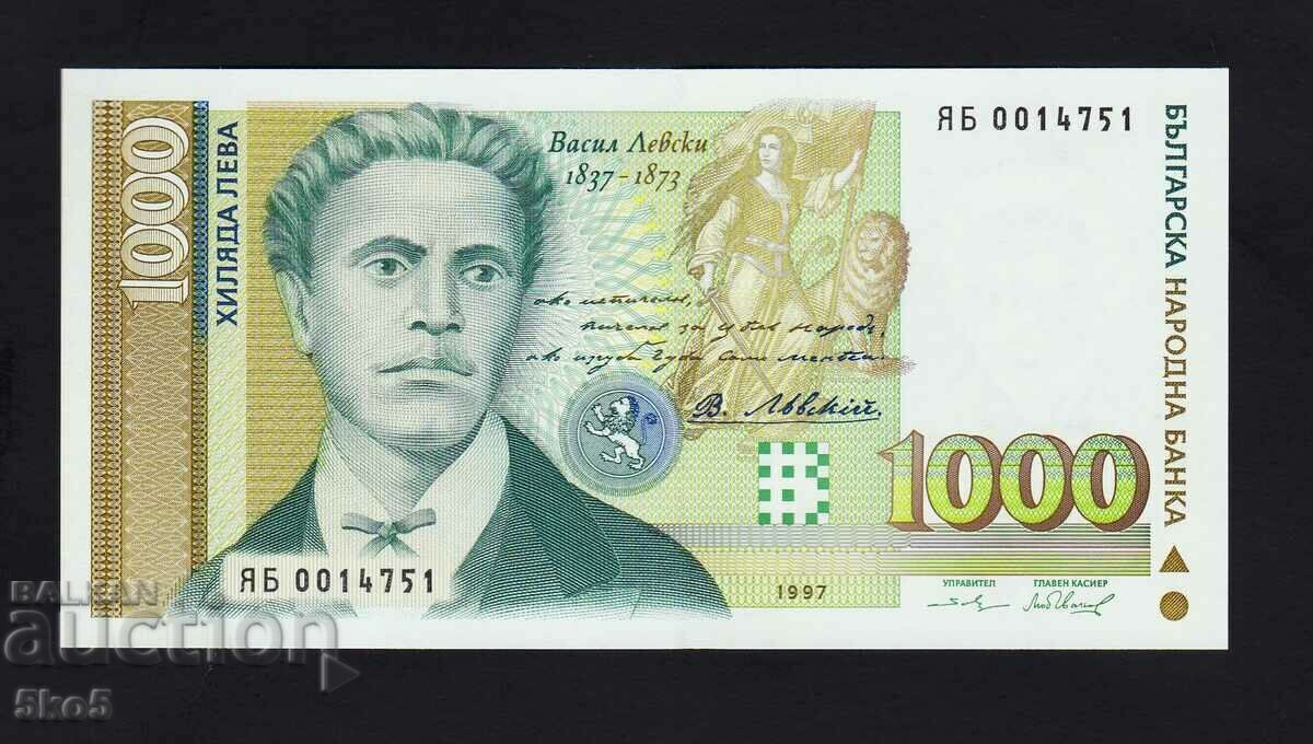 BULGARIA - 1000 BGN 1997 - UNC