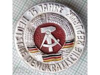 16712 Badge - 15 years GDR East Germany