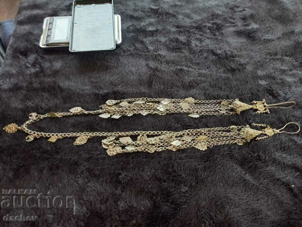 Cercei de argint cu clapete de barbie bijuterii costum secolul al XIX-lea - 6 Cercei de argint cu clapete de barbie bijuterii costum secolul al XIX-lea - 6