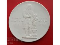 Germany-GDR-Large Porcelain Medal-Johann Sebastian Bach