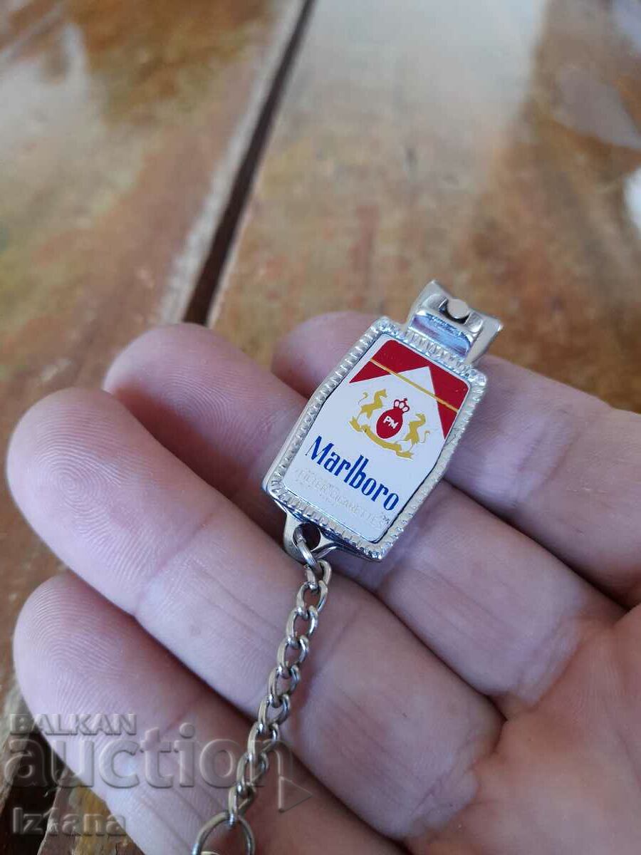 Old keychain, Marlboro nail clipper with price 43.00 BGN | € 21.99 Old keychain, Marlboro nail clipper with price 43.00 BGN | € 21.99