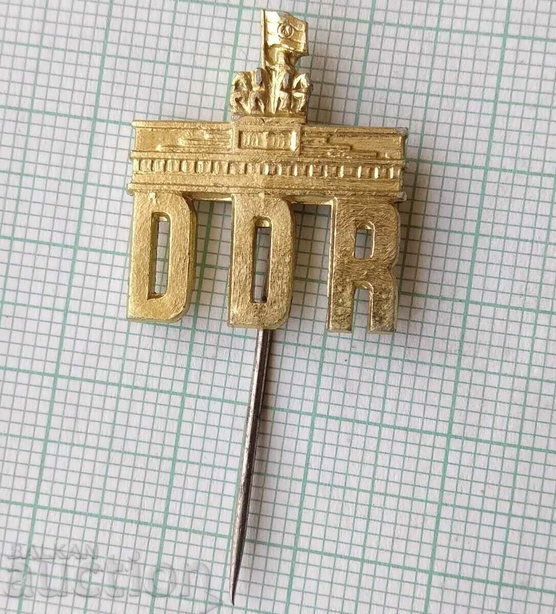 16748 Badge - DDR Brandenburg Gate with price 2.00 BGN | € 1.02