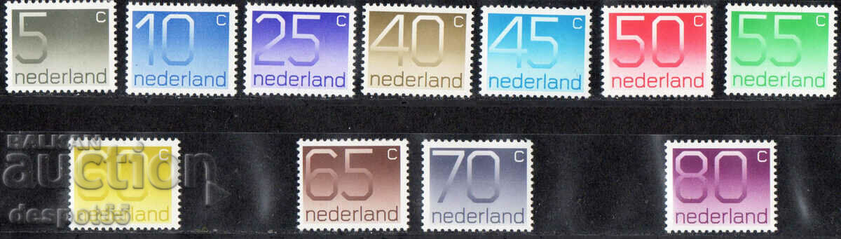 1976-91. Ολλανδία. Ψηφιακές μάρκες.