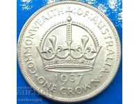 1 crown 1937 Australia George VI 28.35g silver