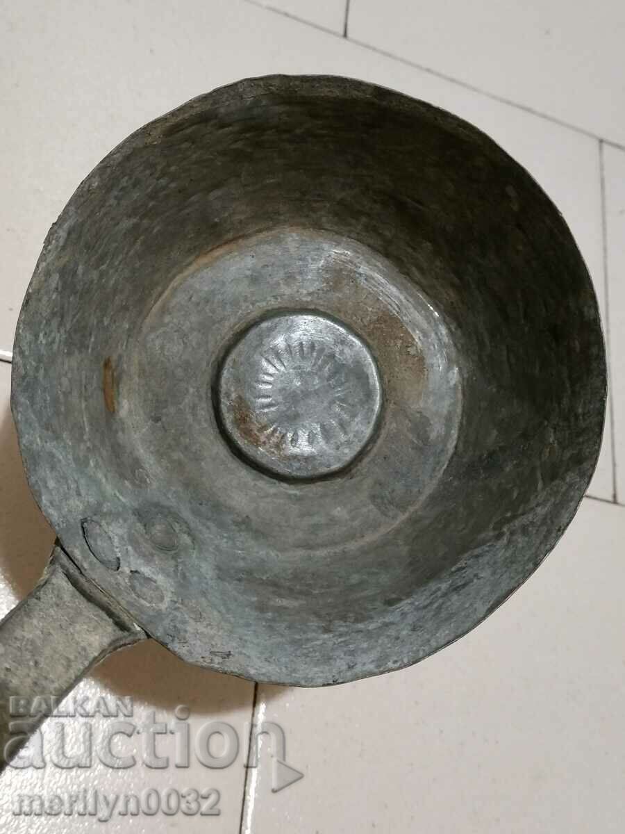 Παράδοση Παλιό χάλκινο σιντριβάνι κουτάλα kishkil καπάκι χαλκό Παράδοση Παλιό χάλκινο σιντριβάνι κουτάλα kishkil καπάκι χαλκό