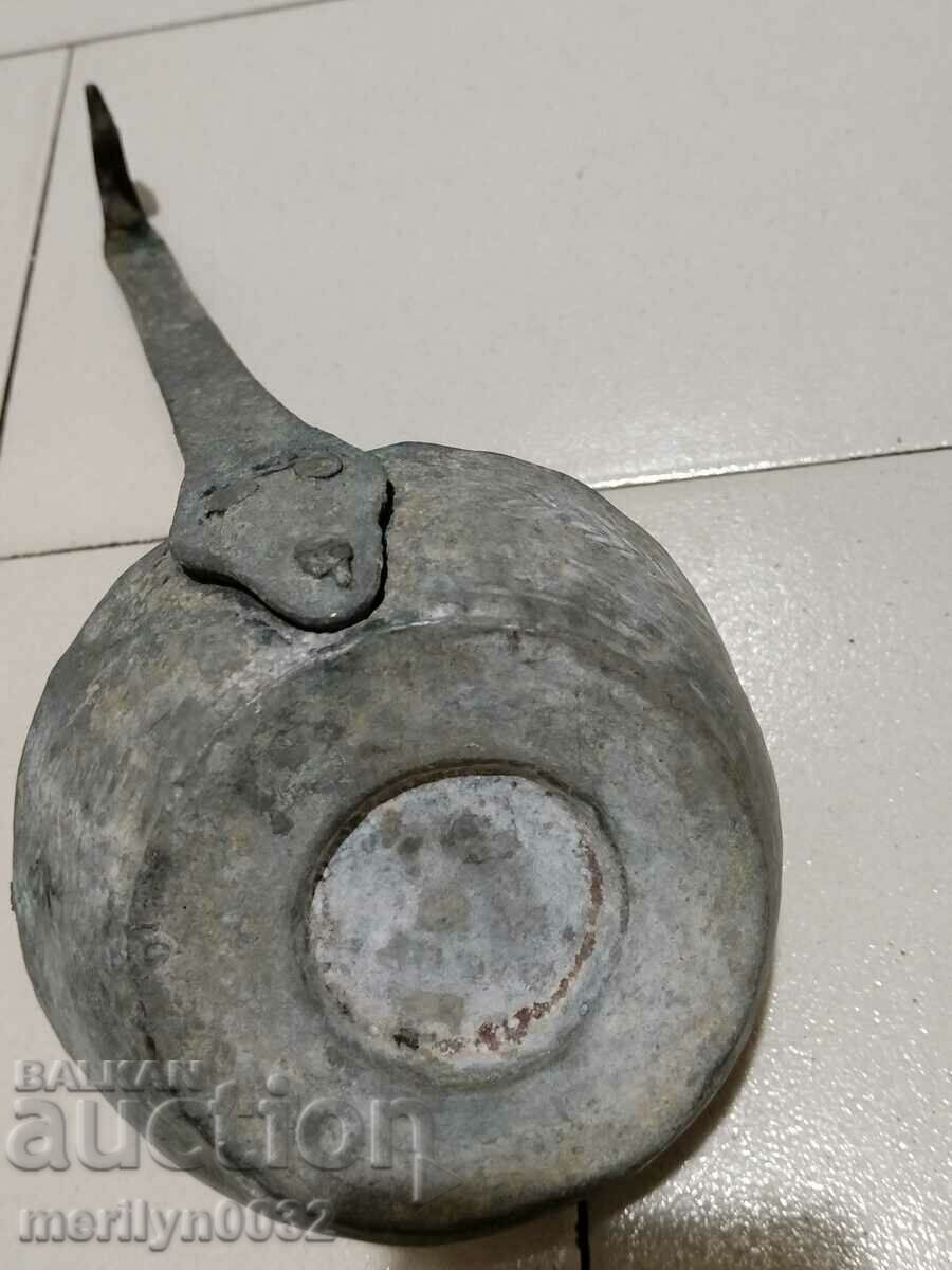 Παλιό χάλκινο σιντριβάνι κουτάλα kishkil καπάκι χαλκό - 5 Παλιό χάλκινο σιντριβάνι κουτάλα kishkil καπάκι χαλκό - 5