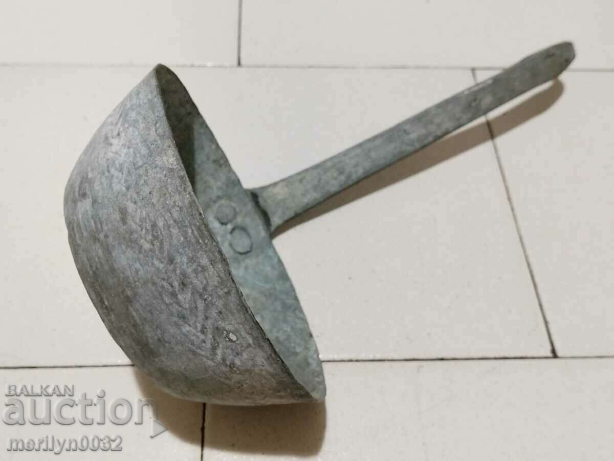 Παλιό χάλκινο σιντριβάνι κουτάλα kishkil καπάκι χαλκό - 7 Παλιό χάλκινο σιντριβάνι κουτάλα kishkil καπάκι χαλκό - 7