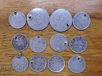 Monede de bijuterii turcești otomane de argint