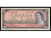 Canada 2 Dollars 1954  Beattie-Rasminsky Pick 76b Ref 6645