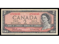 Canada 2 dolari 1954 Beattie-Rasminsky Pick 76b Ref 6645