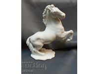 Porcelain sculpture of a horse 20 cm high