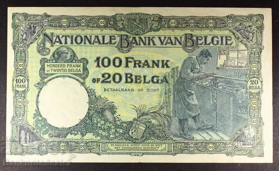 Belgium 100 Francs 20 Belgas 1932 Pick 102 Ref 3156 with price 80.00 BGN | € 40.90