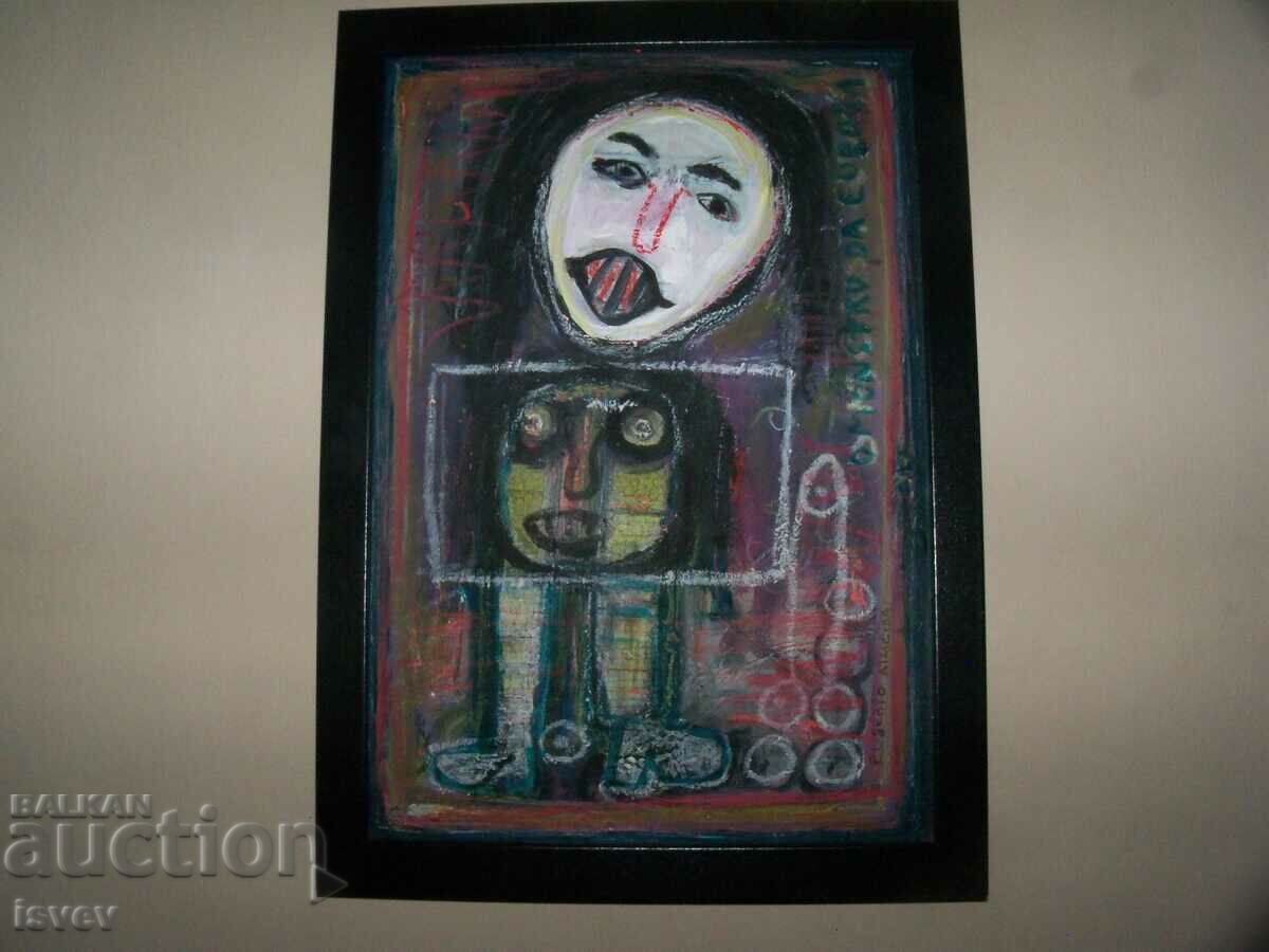 "Monster of Europe" painting by Eusebio Almeida with price 208.00 BGN | € 106.35 "Monster of Europe" painting by Eusebio Almeida with price 208.00 BGN | € 106.35