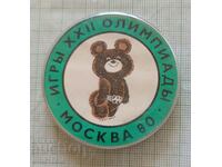 Badge - Moscow Olympics 80 Misha