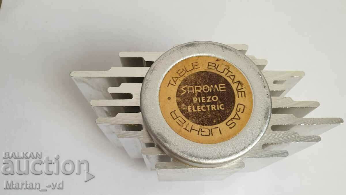 Brichetă de masă din aluminiu, Sarome Piezo Electric, Japonia - 6 Brichetă de masă din aluminiu, Sarome Piezo Electric, Japonia - 6