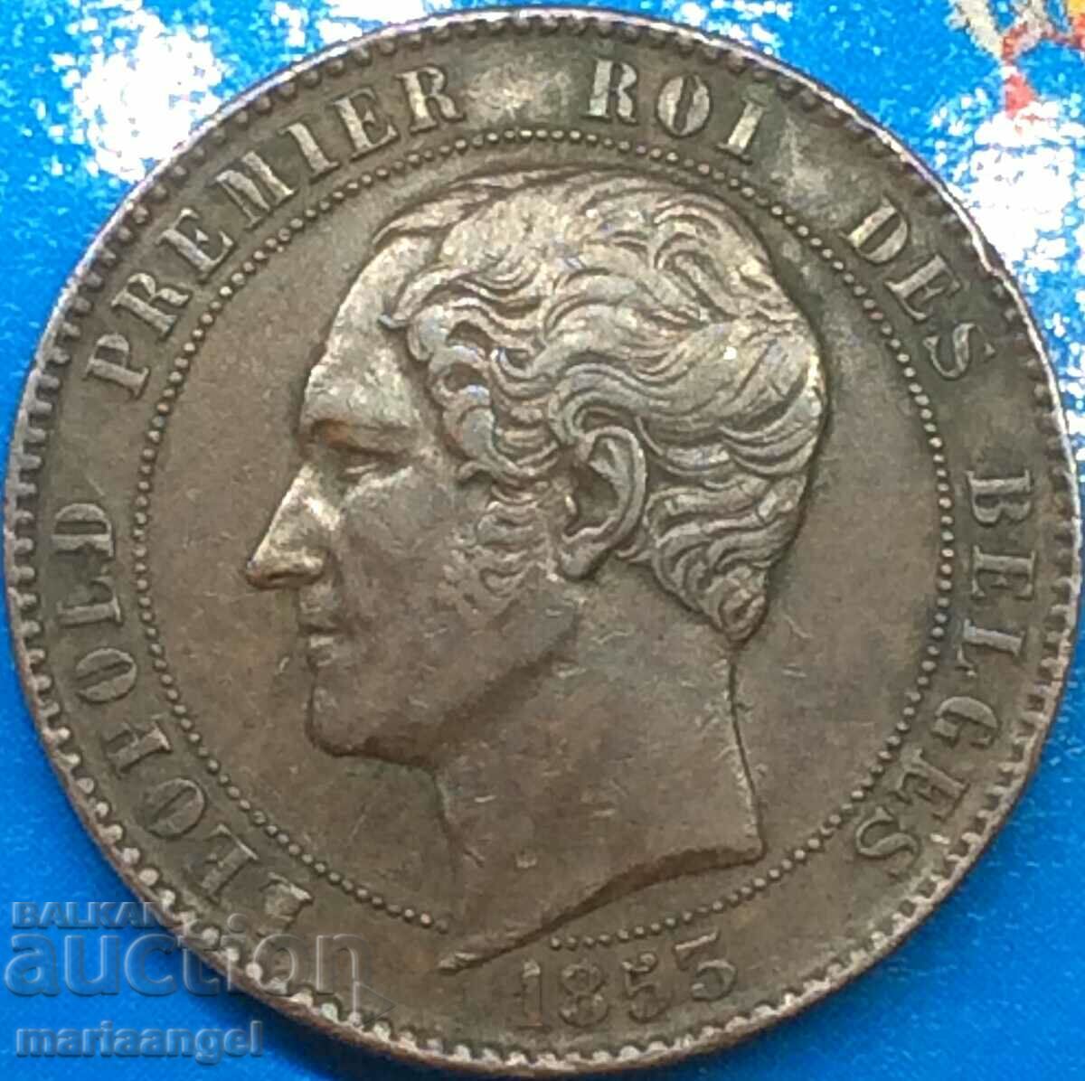 Belgium 10 centimes 1853 Royal Wedding 19,75g 32mm χαλκός