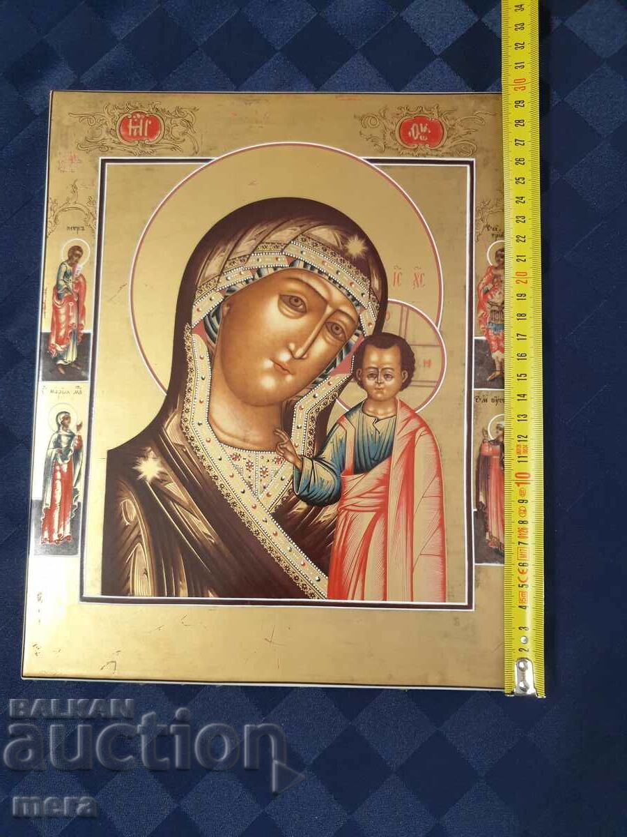 Painted domestic porcelain icon - 6 Painted domestic porcelain icon - 6