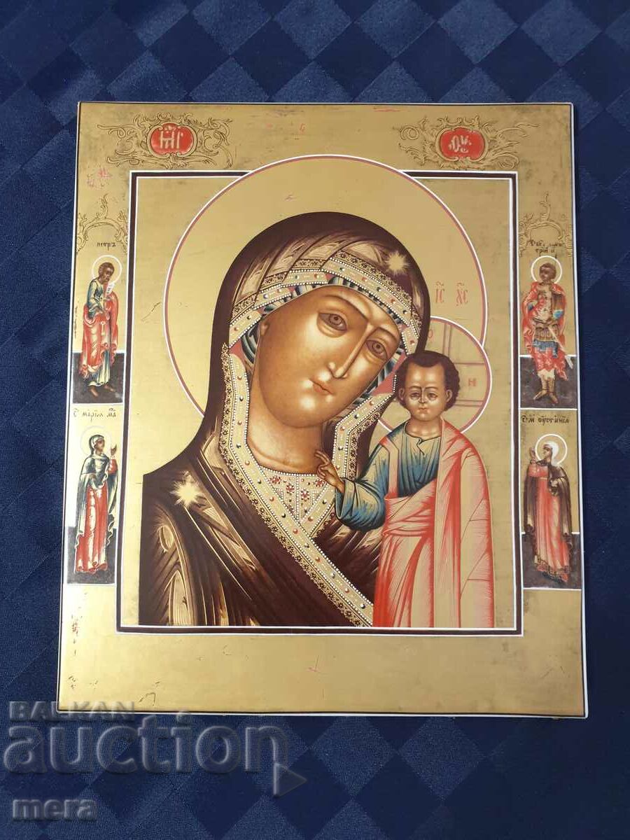 Painted domestic porcelain icon