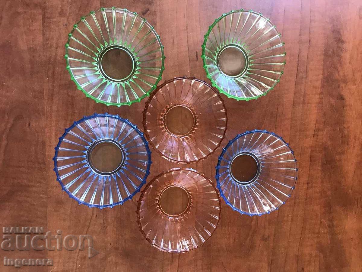 SERVICE BOWL GLASS COLORED RELIEF GLASS BOWL 6 PCS. with price 29.00 BGN | € 14.83 SERVICE BOWL GLASS COLORED RELIEF GLASS BOWL 6 PCS. with price 29.00 BGN | € 14.83