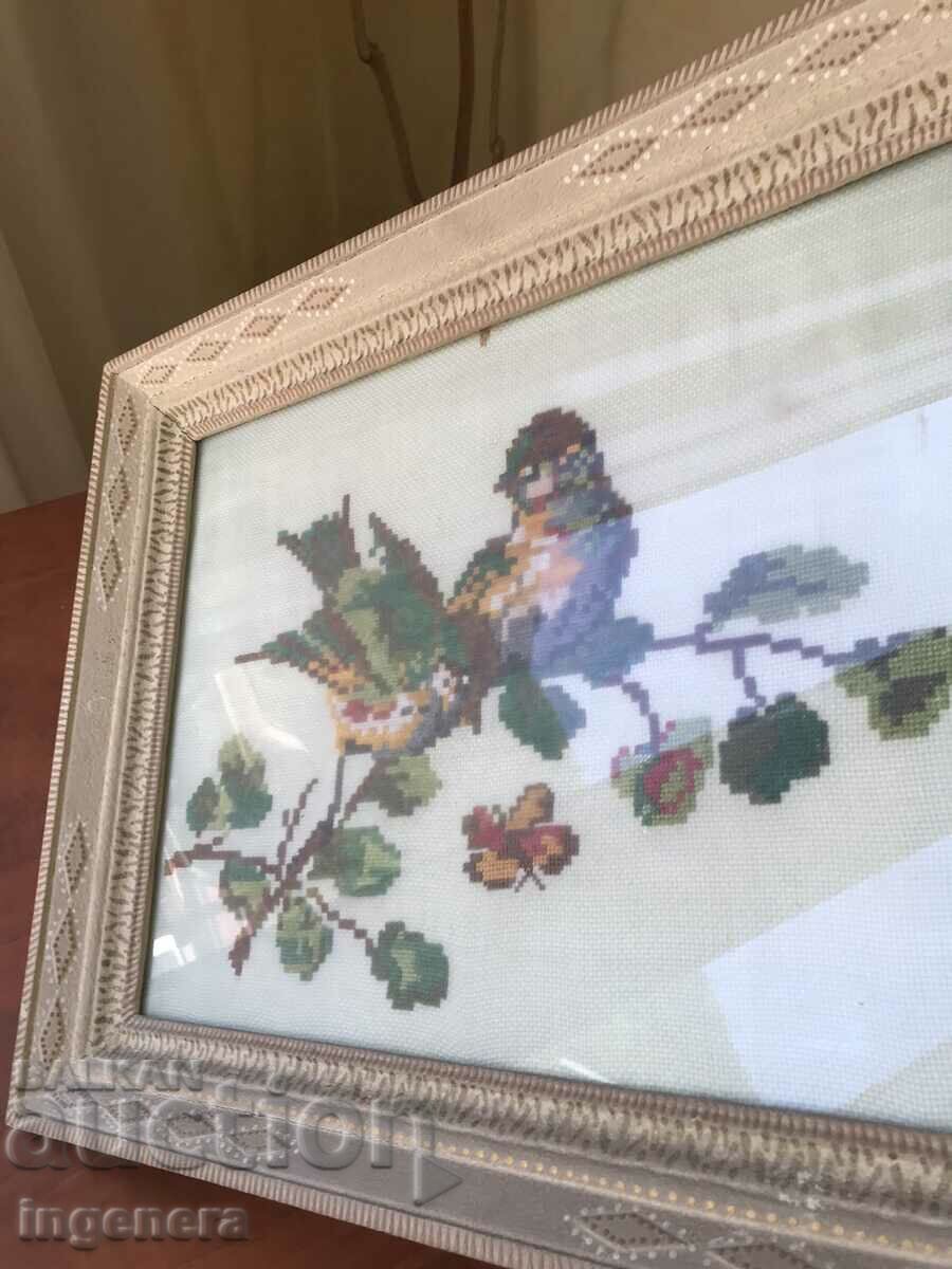 Delivery of EARLY SOCIETY TAPESTRY SEWED PANEL WOOD FRAME