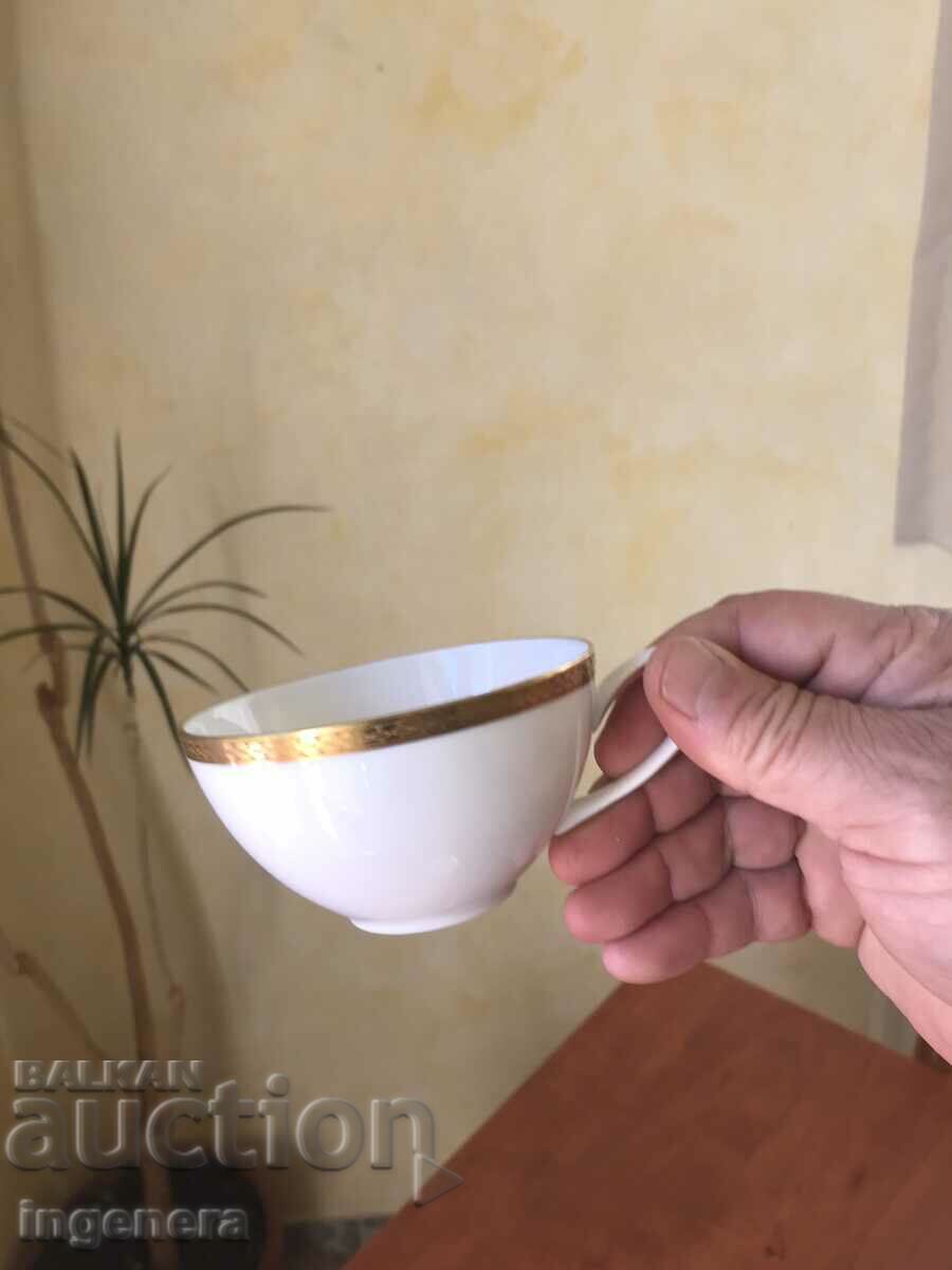 Delivery of PORCELAIN COFFEE CUP AND SAUCE BRANDED GILD-GERMANY